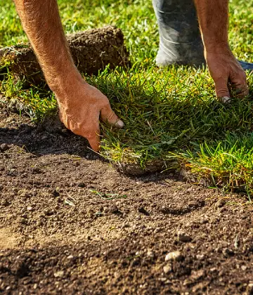 travaux de pose de gazon dans le 24